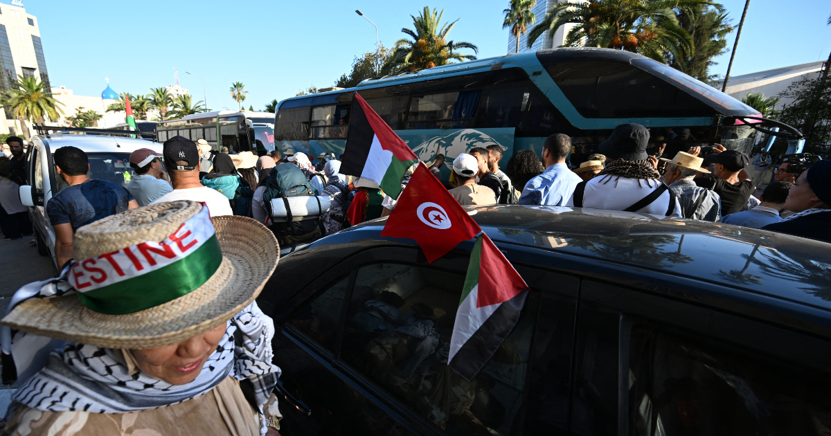 caravane soumoud de soutien au peuple palestinien tunisie gaza