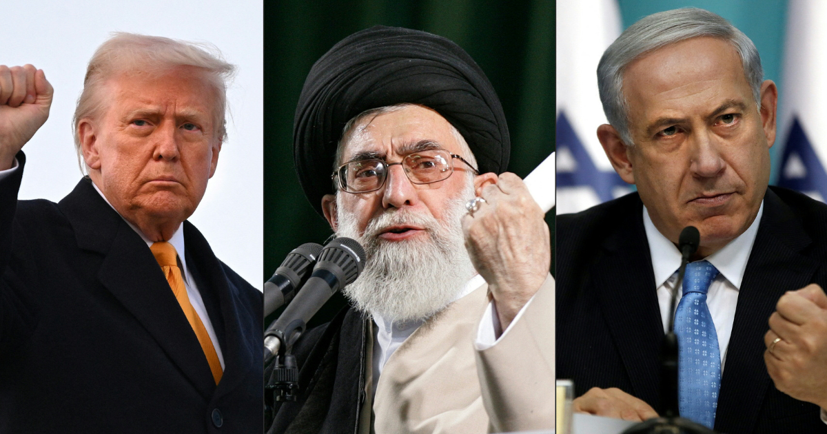 donald Trump- Ali Khamenei-Benjamin Netanyahu