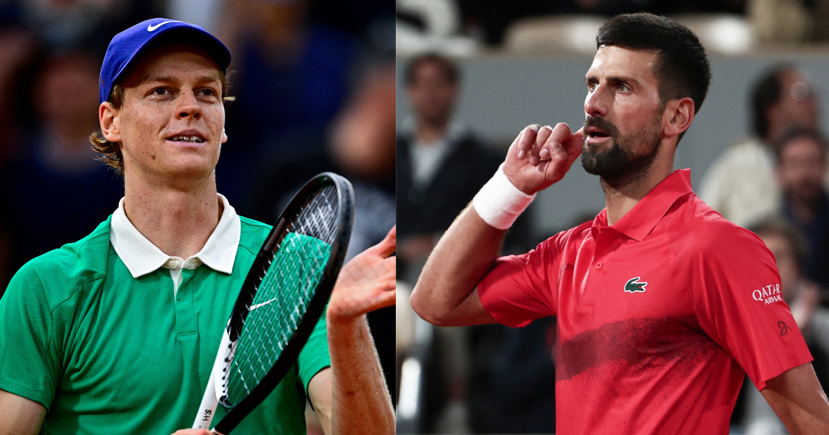 Jannik Sinner et Novak Djokovic