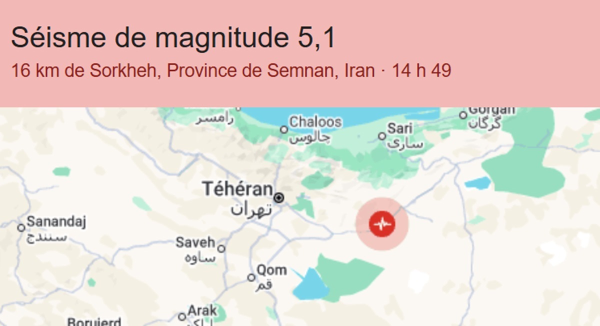 séisme, Iran