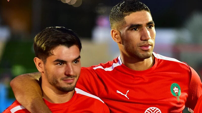 Brahim Diaz et Achraf Hakimi sous les couleurs du Maroc