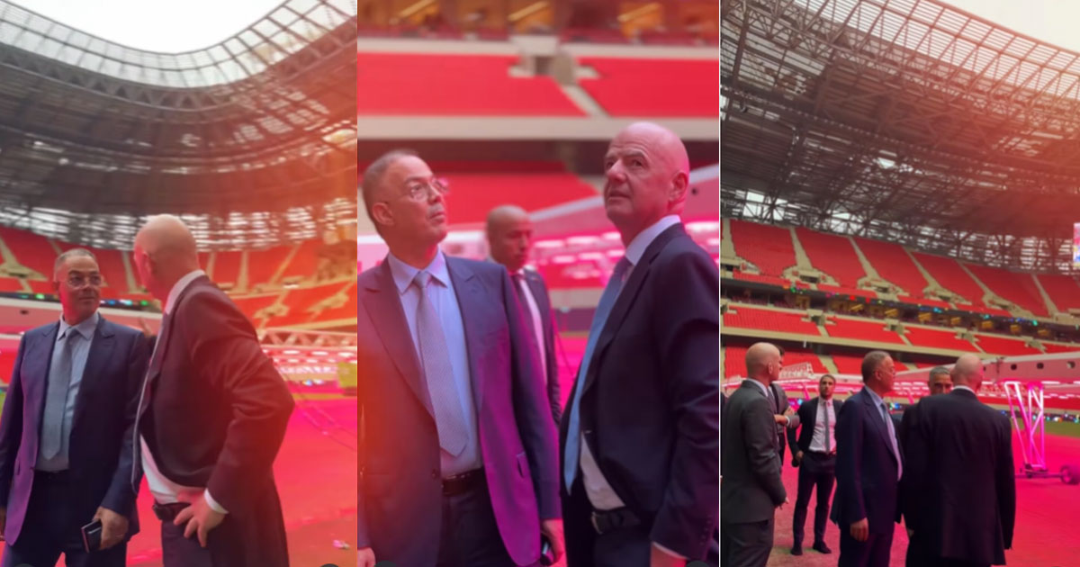 Gianni Infantino partage une vidéo de sa visite le Complexe Moulay Abdellah de Rabat