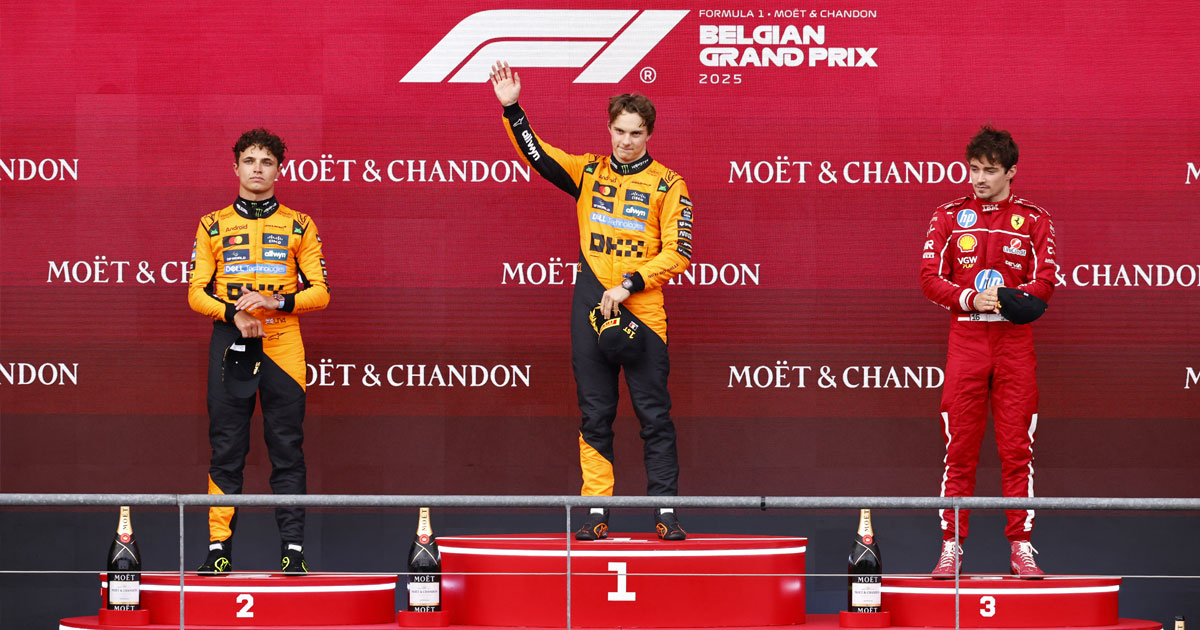 Grand Prix de Belgique : Piastri triomphe à Spa, Norris et Leclerc complètent le podium