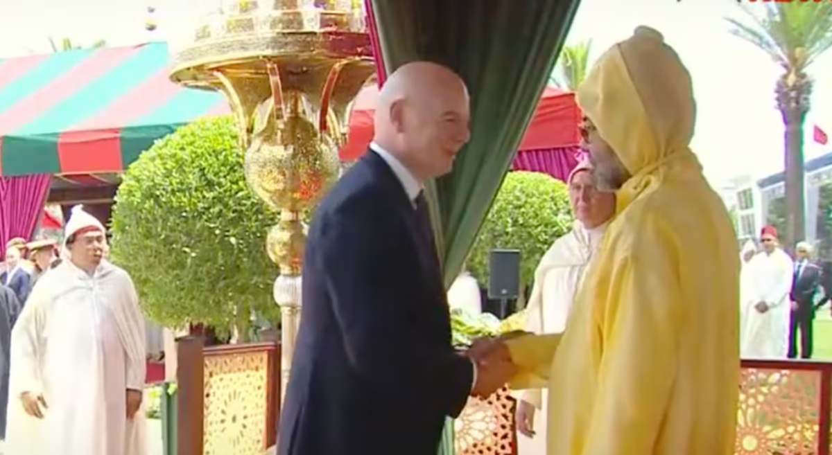 Gianni Infantino, Fête du Trône, Roi Mohammed VI , FIFA,