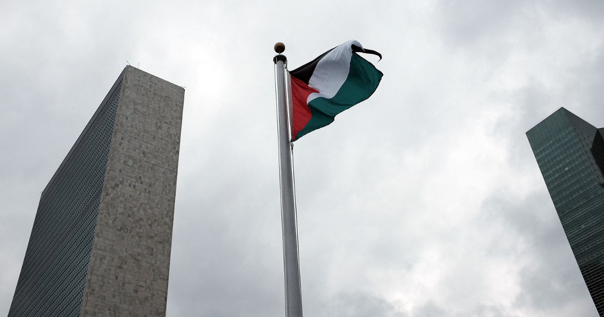 drapeau de la palestine à l'ONU