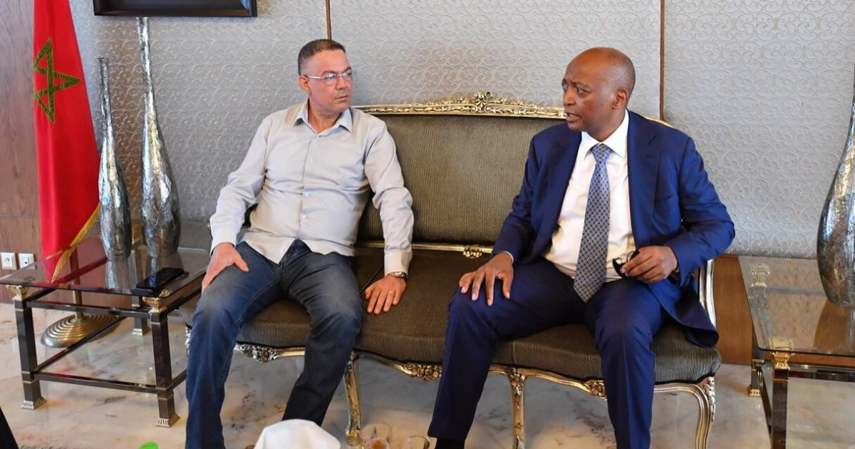 Fouzi Lekjaa et Patrice Motsepe