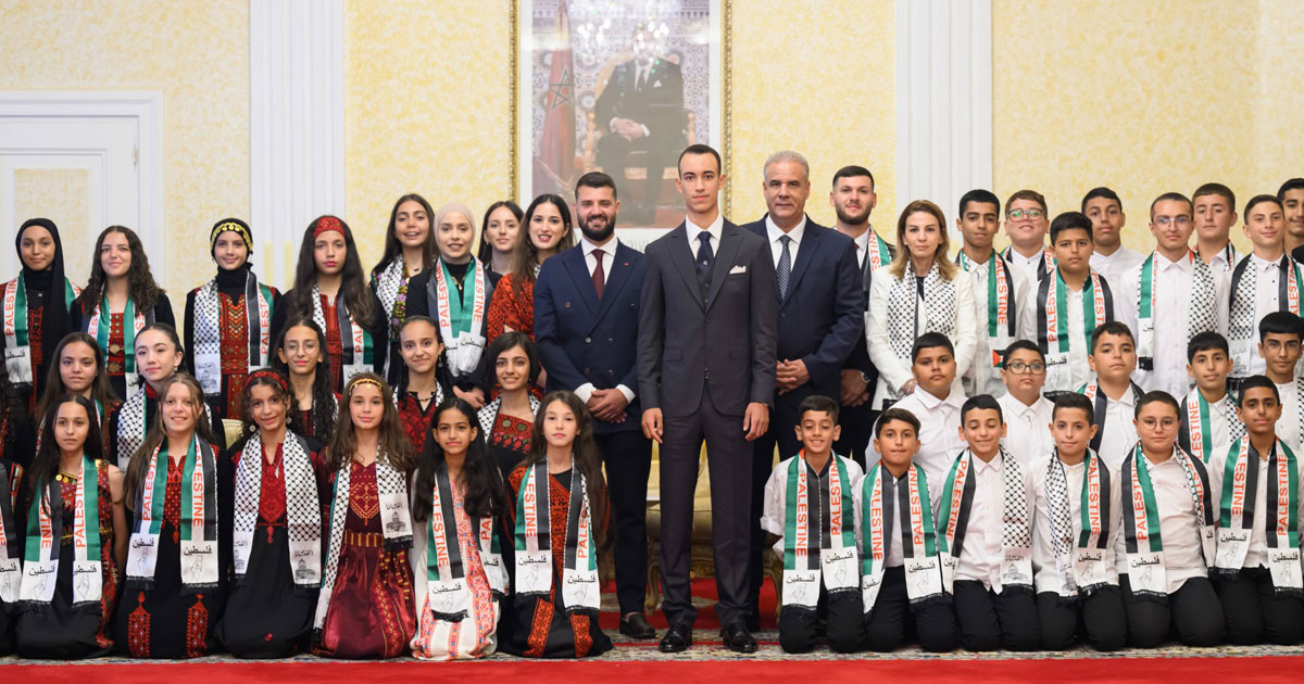 Tétouan: Moulay El Hassan reçoit les enfants maqdessis participant à la 16e édition des colonies de vacances de l’Agence Bayt Mal Al-Qods Acharif