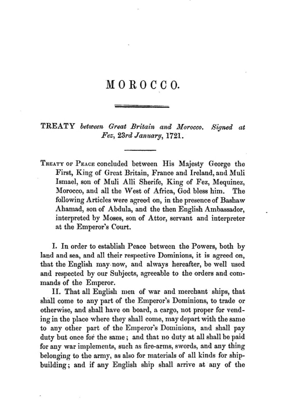 Sahara : un traité historique de 1721 conforte la position pro-marocaine du Royaume-Uni
