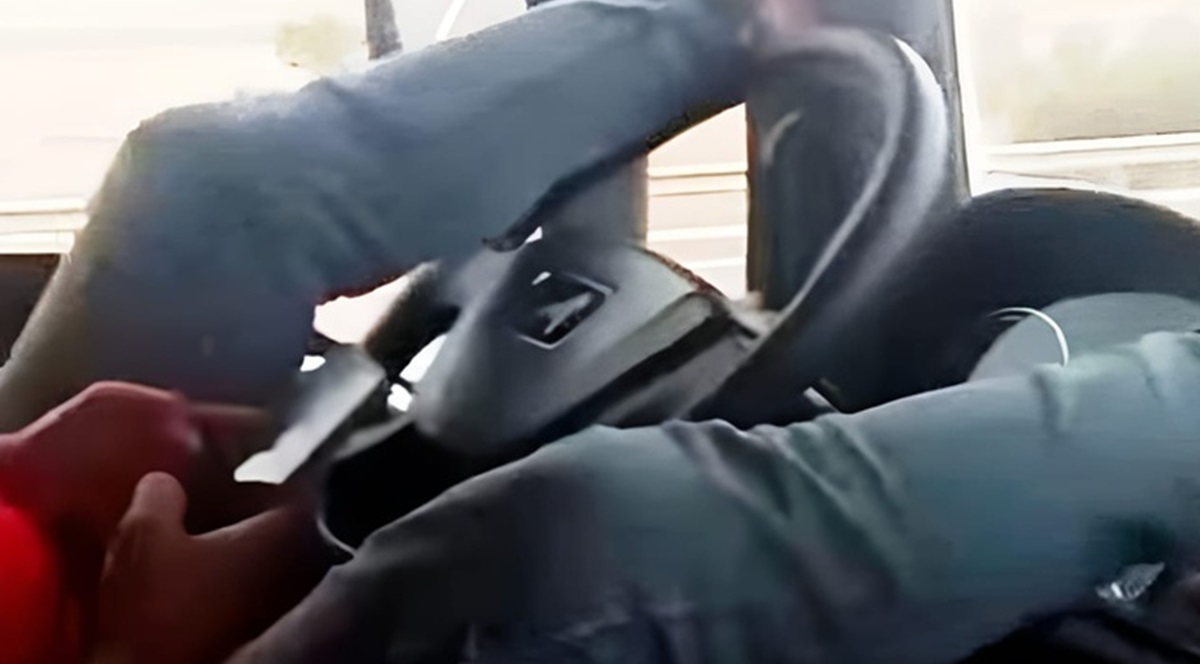 camionneur , conduite avec les pieds, buzz