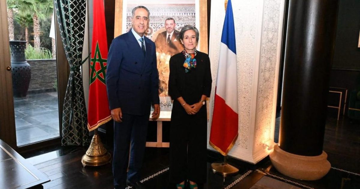 Abdellatif Hammouchi et Céline Berthon