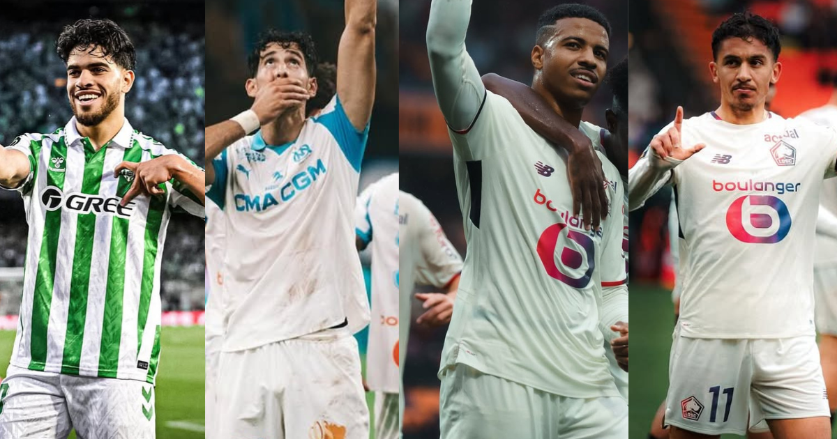 Abde Ezzalzouli, Nayef Aguerd, Hamza Igamane et Osame Sahraoui