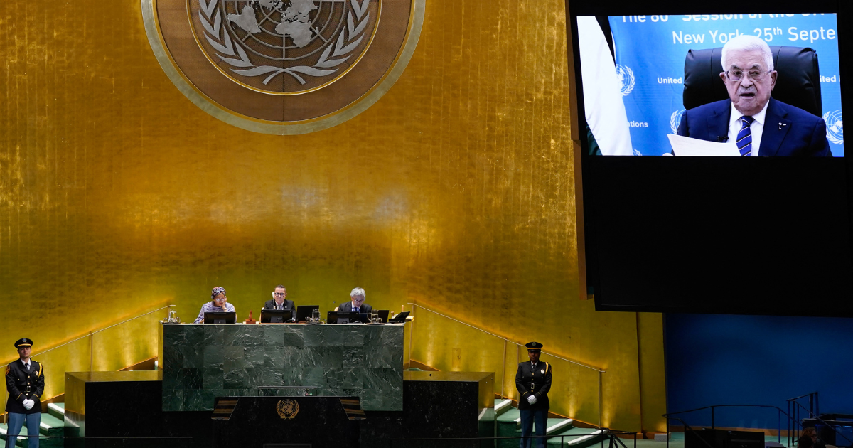 Mahmoud Abbas à l'AG de l'ONU