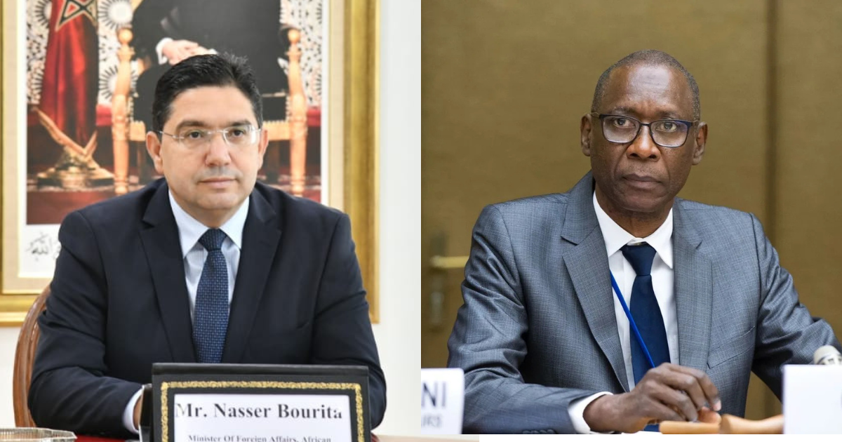 Nasser Bourita et Cheikh Niang