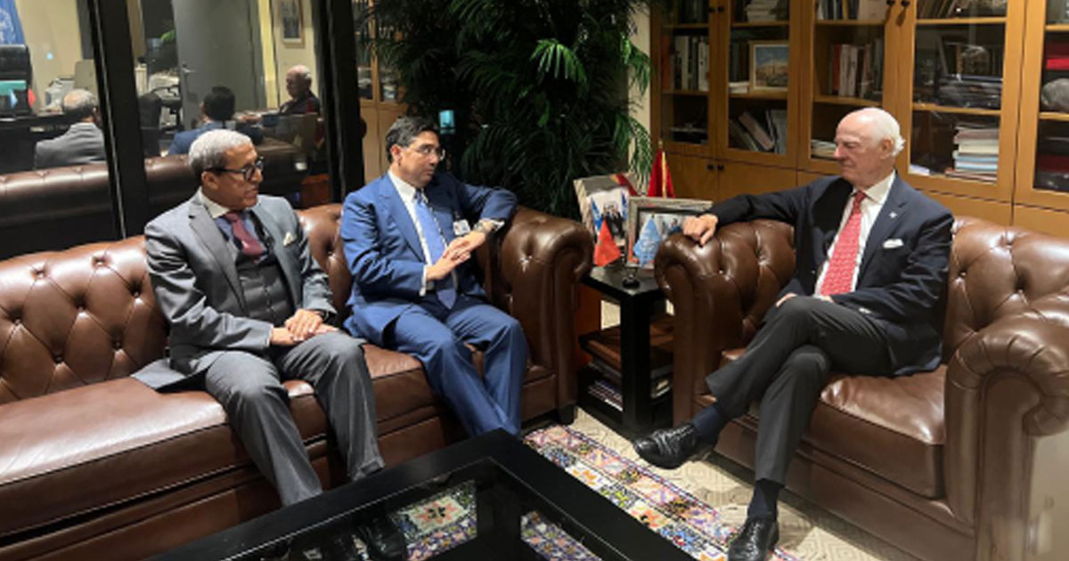 ONU : Nasser Bourita et Staffan De Mistura examinent à New York les prochaines étapes sur le dossier du Sahara