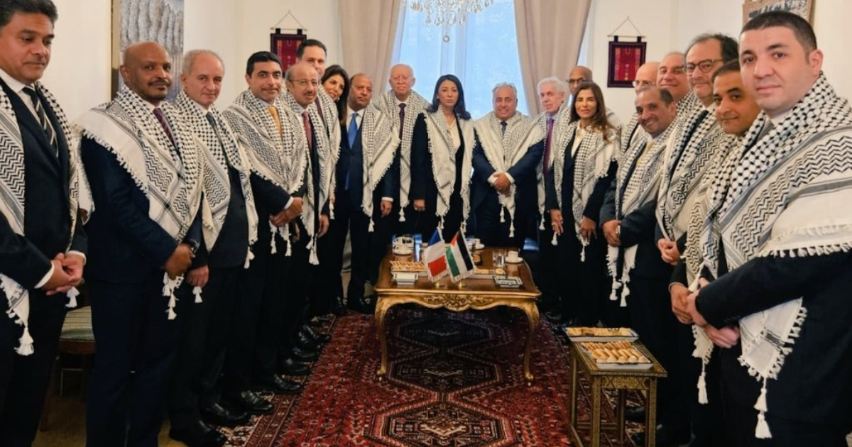 Samira sitail et les ambassadeurs arabes en FRance