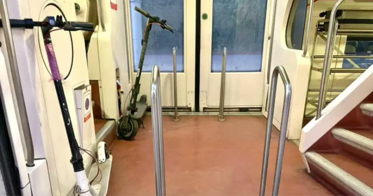 trottinettes train