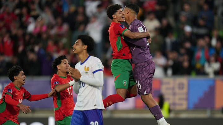 Hakim Mesbahi, AS FAR, héros de la demi-finale contre la France, avec les Lionceaux de l'Atlas U20