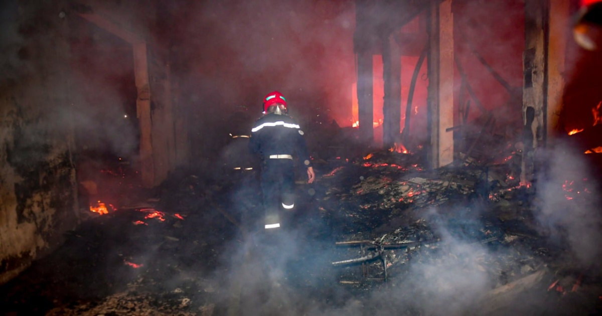 incendie Casablanca