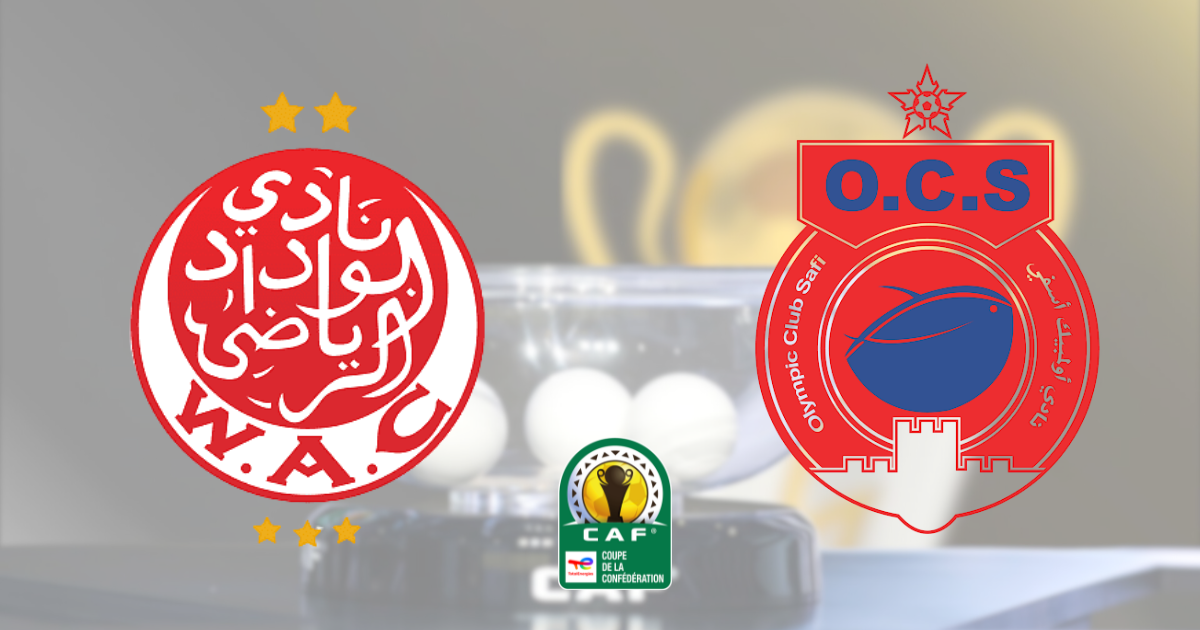 Le WAC et l'OCS, les clubs marocains engagés en Coupe de la CAF.