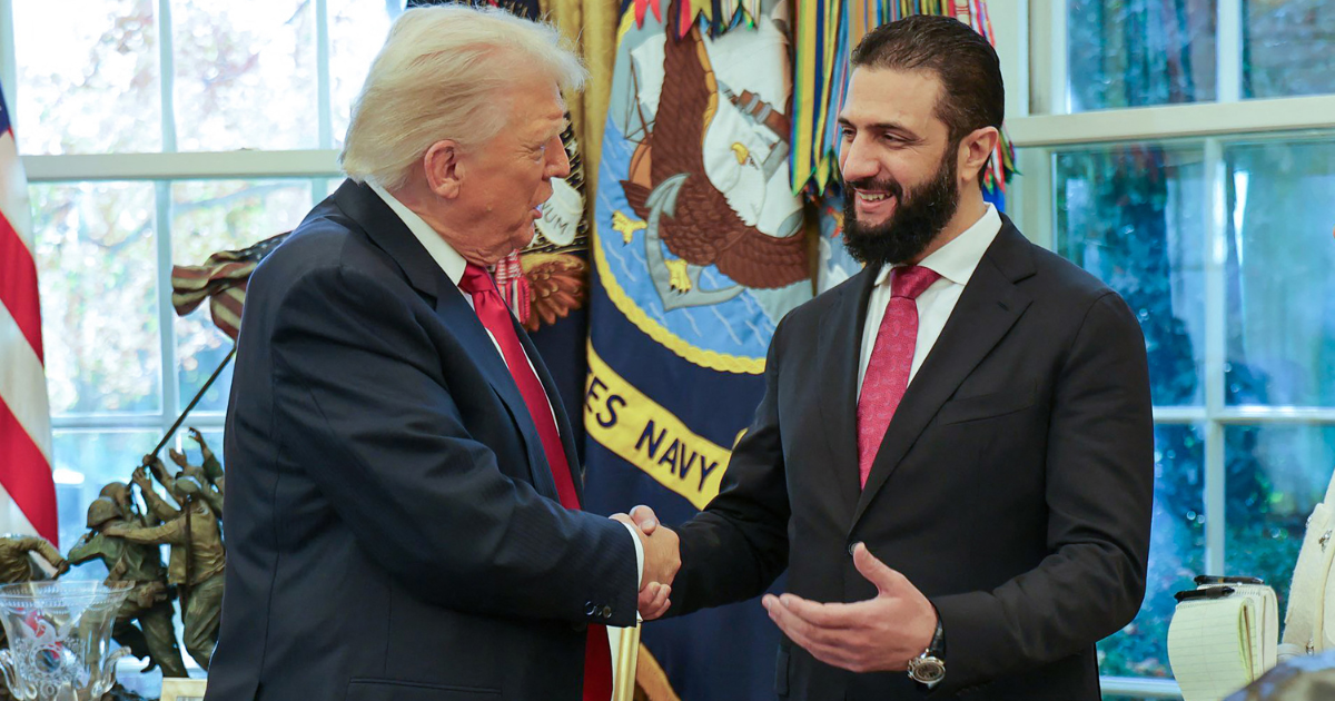 Donald Trump et Ahmad al-Chareh Syrie