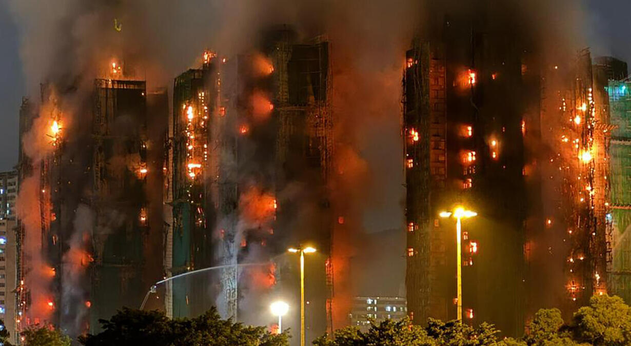 Hong kong, incendie,