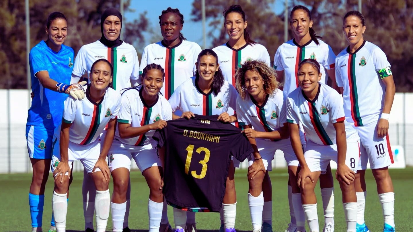 Les joueuses de l'AS FAR, seules représentantes du Maroc en Ligue des champions féminine de la CAF.