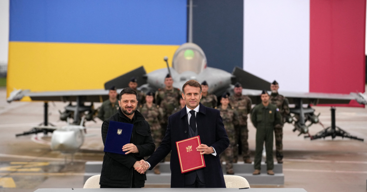 macron-zelensky-achat de rafale français par l'Ukraine