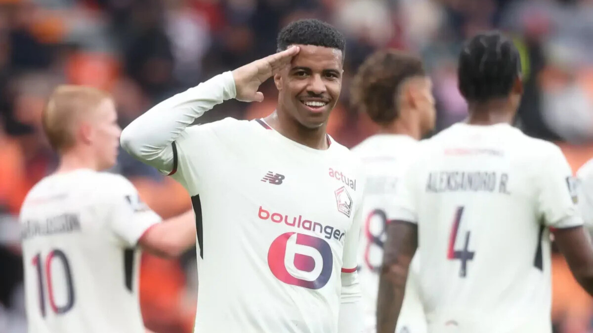 Hamza Igamane sous les couleur du LOSC.