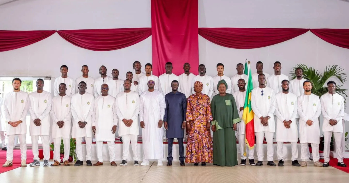 Diomaye Faye et les Lions de la Teranga du Sénégal