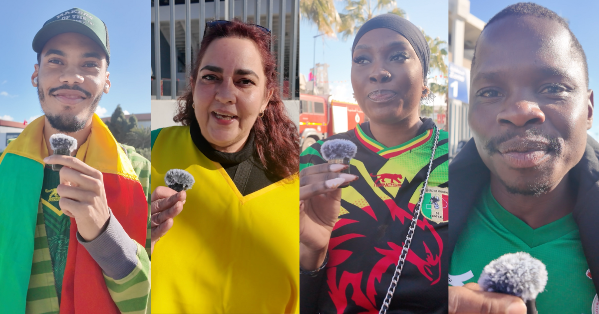 Supporters du match Malie-Zambie de la CAN 2025