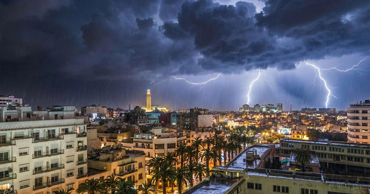 casablanca fortes pluies