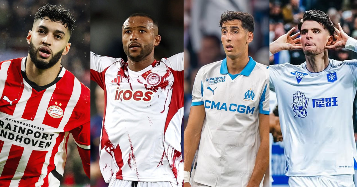 Ismael Saibari, Ayoub El Kaabi, Nayef Aguerd et Oussama El Azzouzi