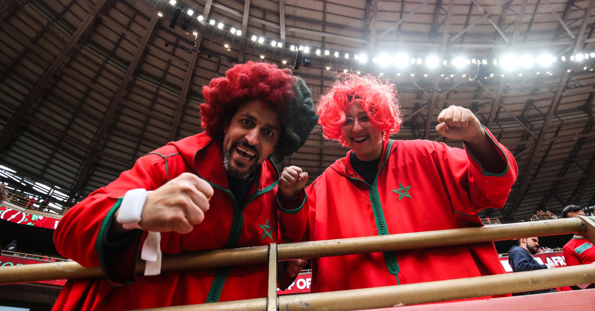 supporters au stade prince moulay abdellah pour la CAN 2025