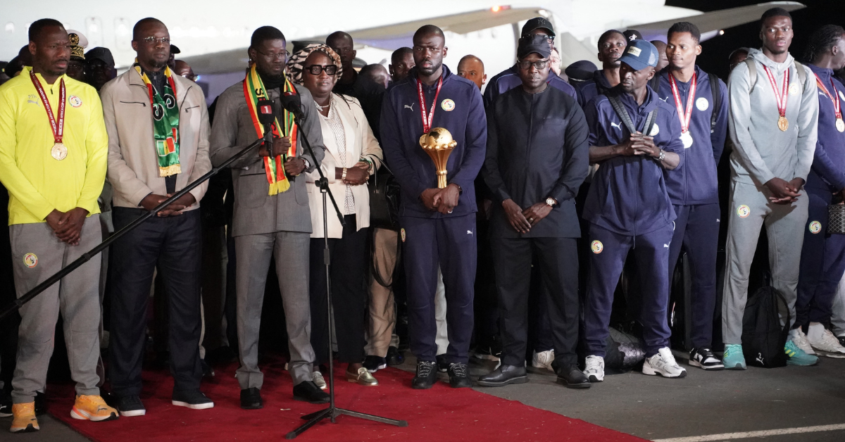 Diomaye Faye accueille les Lions de la Teranga après la CAN 2025