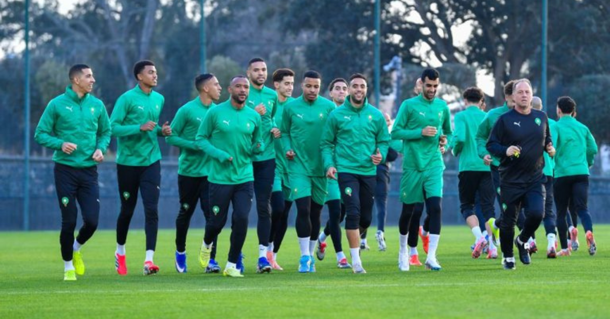 entraînement des Lions de l'Atlas CAN 2025