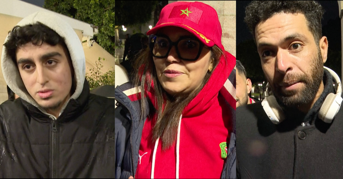 supporters marocains après la finale de la CAN 2025