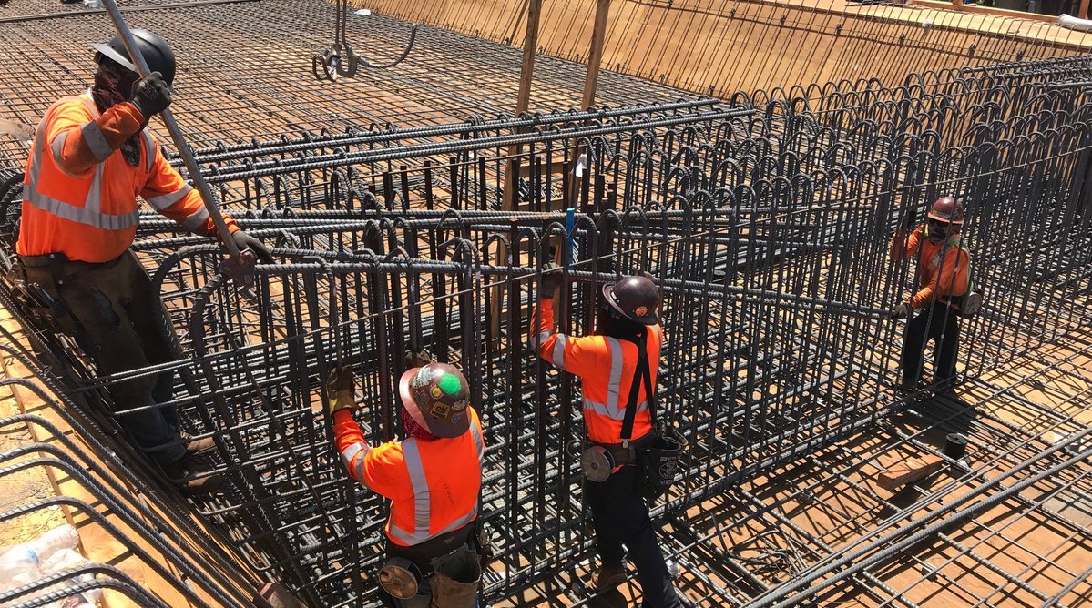 Construction, rond à béton, BTP, bâtiment