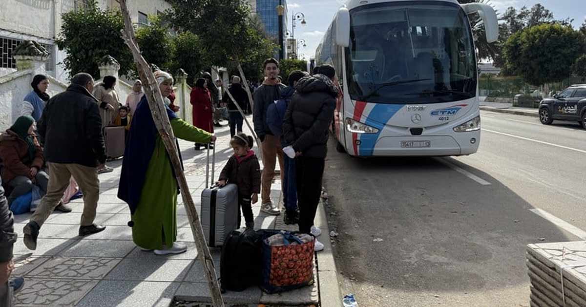 Inondations dans le nord : trains et bus mobilisés pour le retour des habitants évacués vers Ksar El Kébir