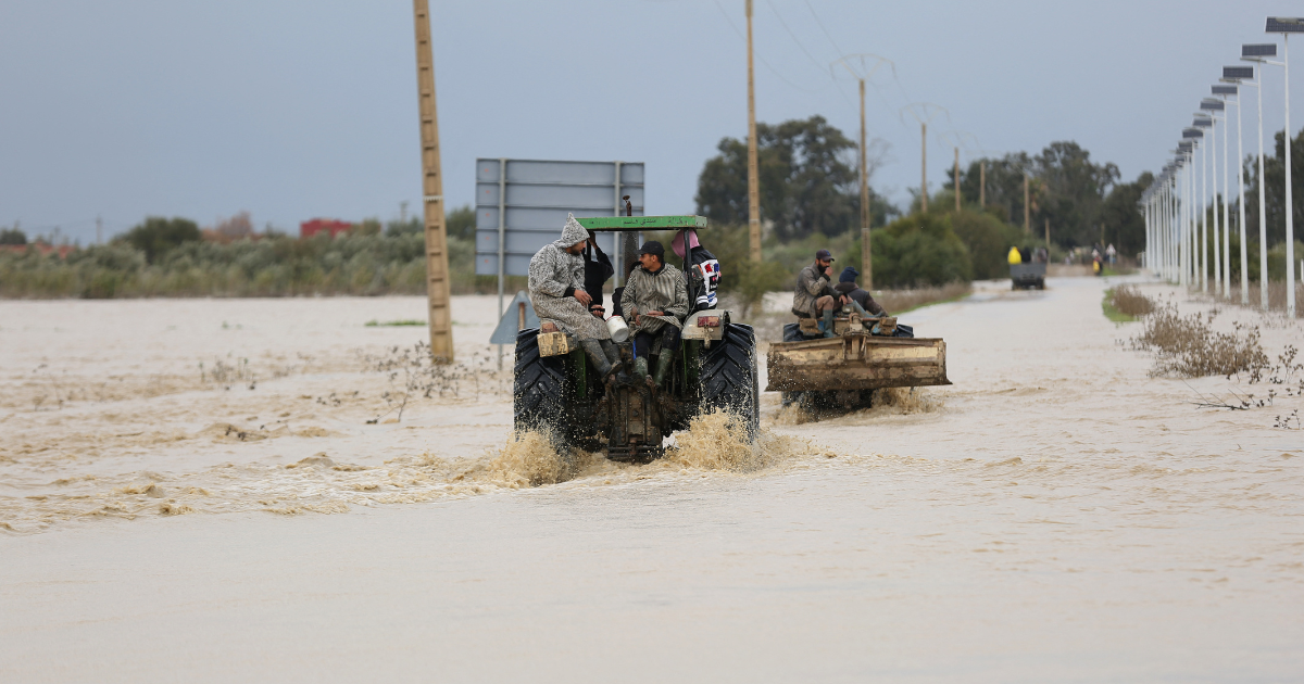 Evacuation inondations au Maroc