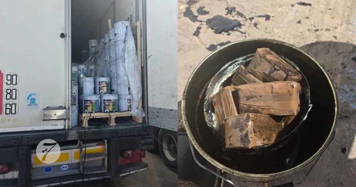 Trafic de drogue : importante saisie de chira dissimulée dans une cargaison de peinture