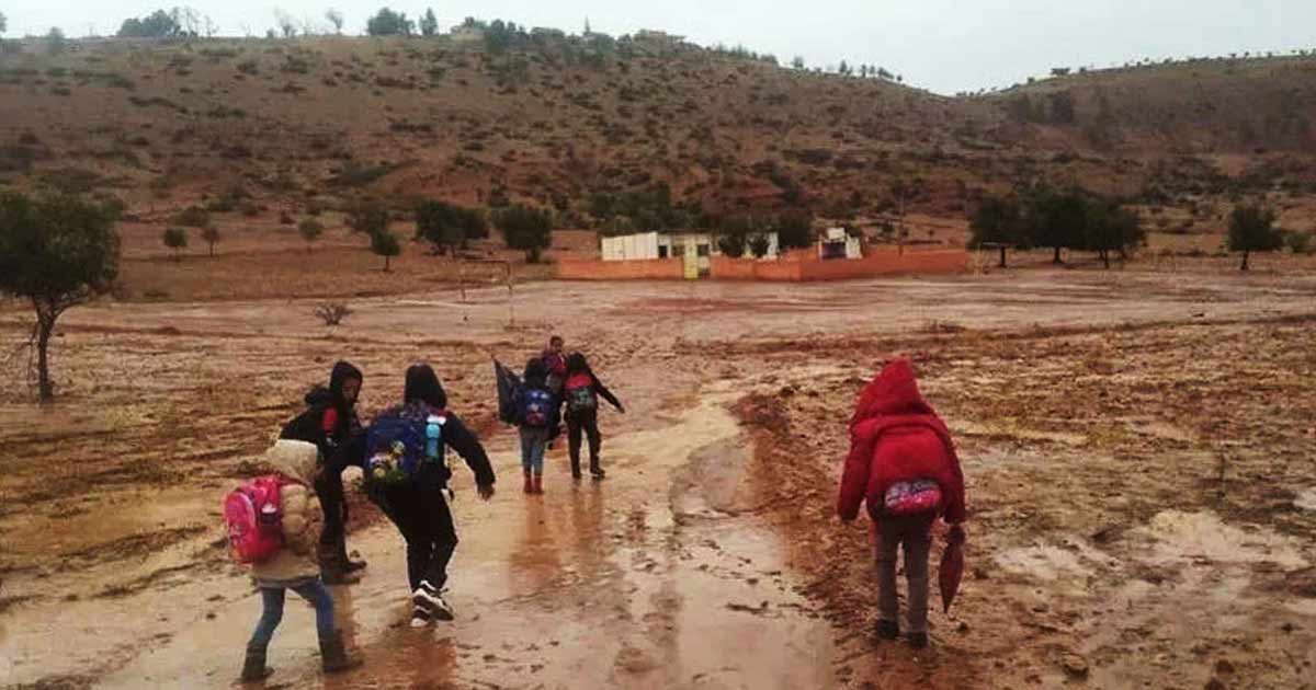 Mauvais temps dans le Nord : prolongation de la suspension des cours à Tanger-Tétouan-Al Hoceima