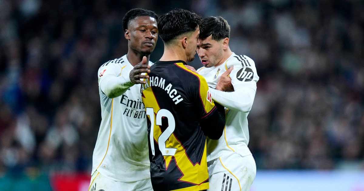 Liga : l’étrange altercation tendue entre Brahim Diaz et Ilias Akhomach lors de Real Madrid – Rayo Vallecano