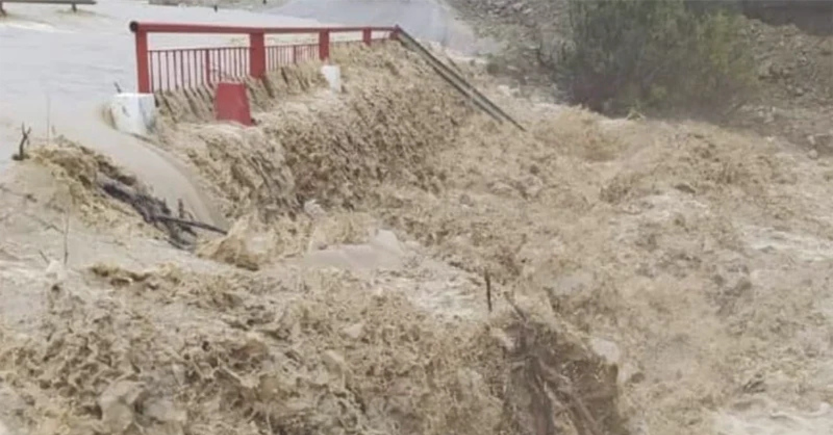 intempéries, circulation coupée