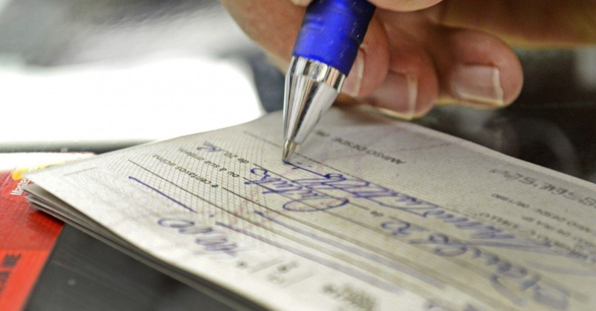 signature d'un chèque