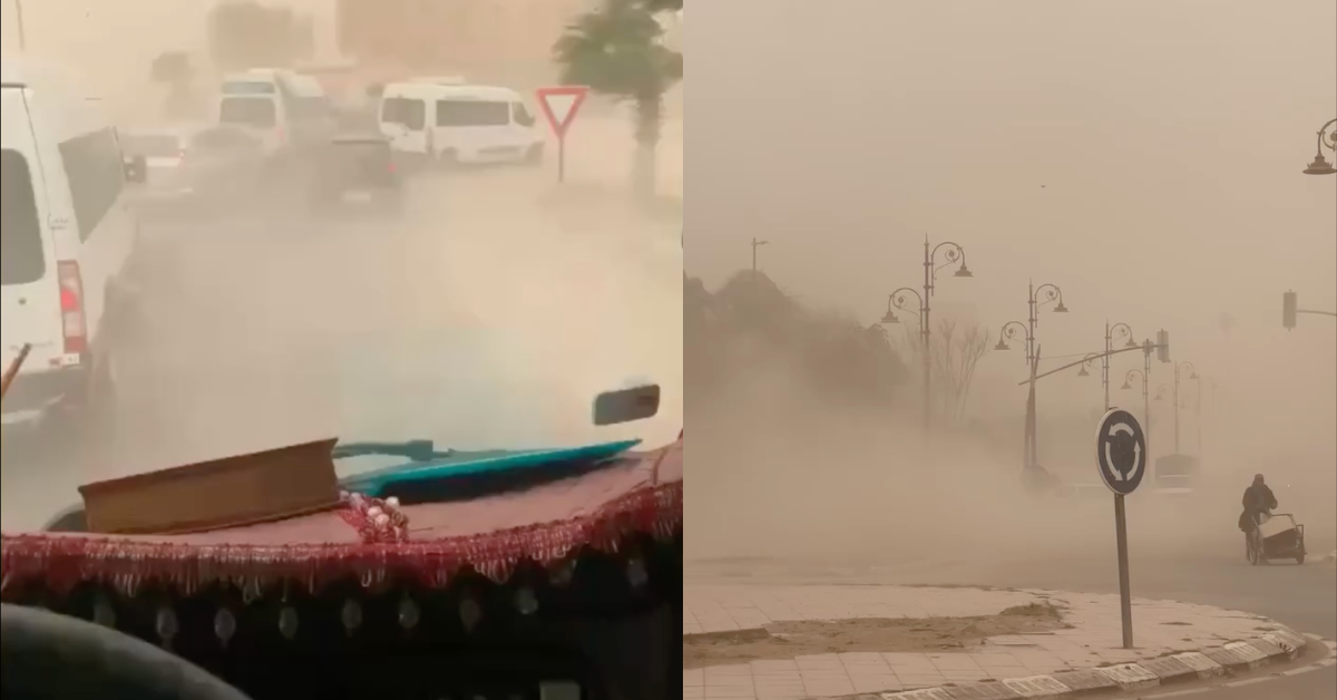 tempête de sable Agadir