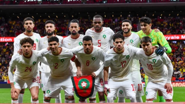 Le onze de départ des Lions de l'Atlas lors du match contre l'Équateur.