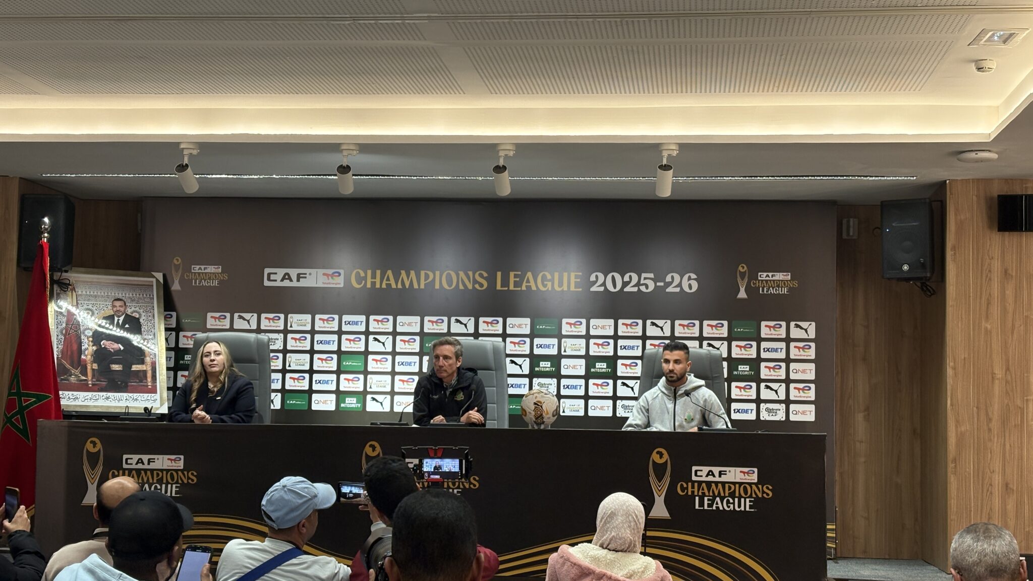 Conférence de presse du coach de l'AS FAR avant le match face à Pyramids FC.