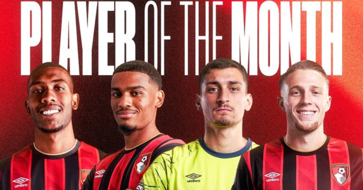 Adli joueur du mois AFC Bournemouth
