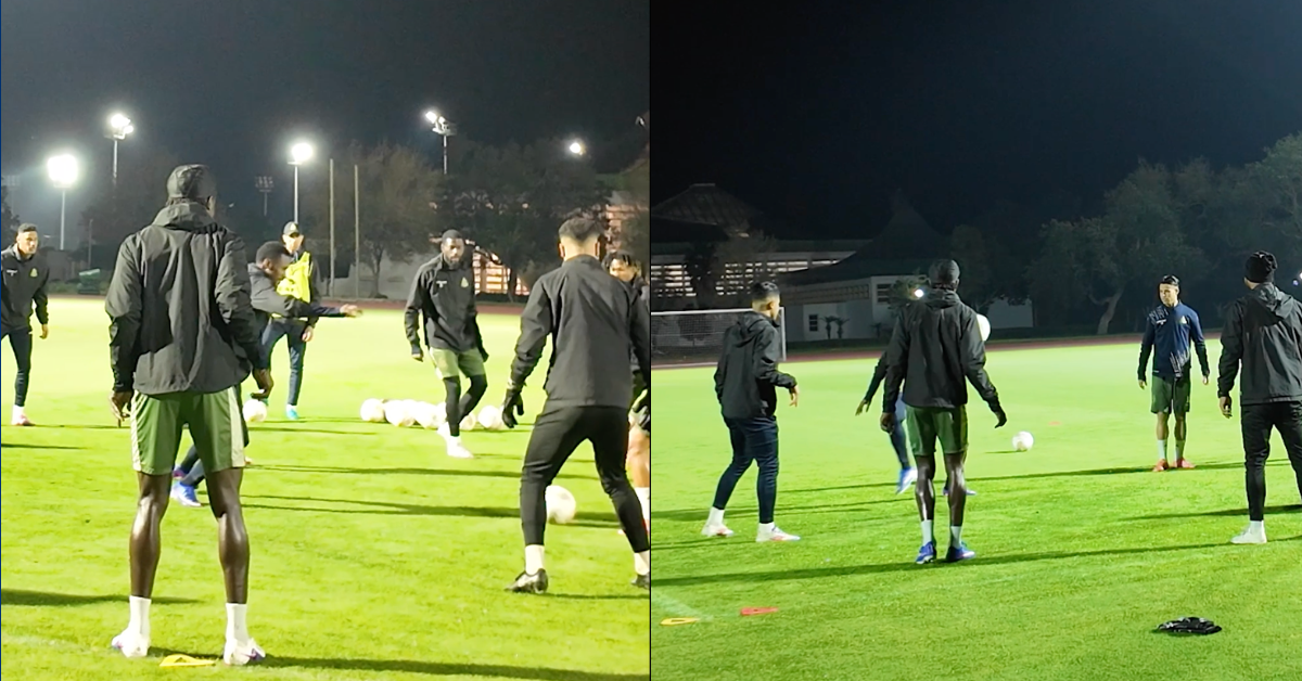 Entrainement de l'AS FAR avant le choc contre Pyramids FC