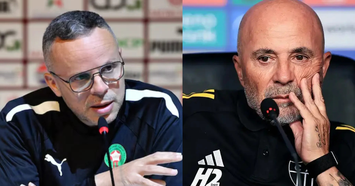 Mohammed Ouahbi et Jorge Sampaoli